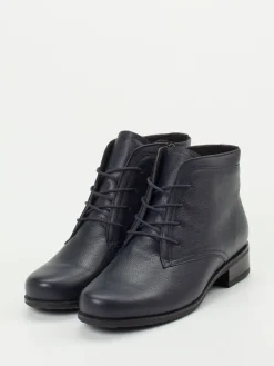 – Schnürstiefeletten aus Kalbleder Dunkel*Semler Best