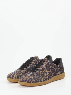– Sneaker aus geprägtem Leder mit Leoprint*Semler Online