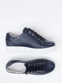 Damen Semler – Sneaker aus Kalbleder in Dunkel