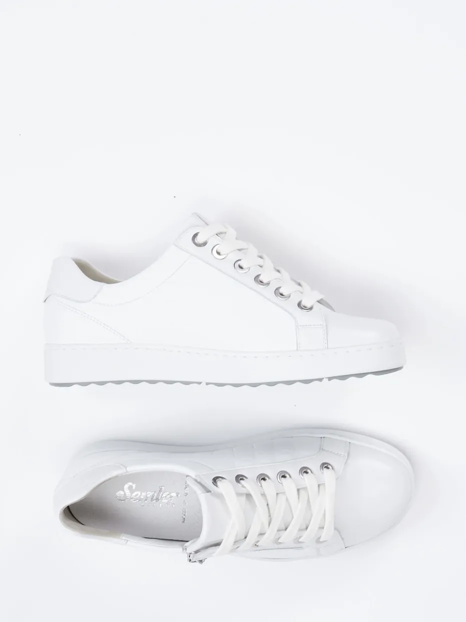 – Sneaker aus Kalbleder mit Krokoprägung*Semler Best