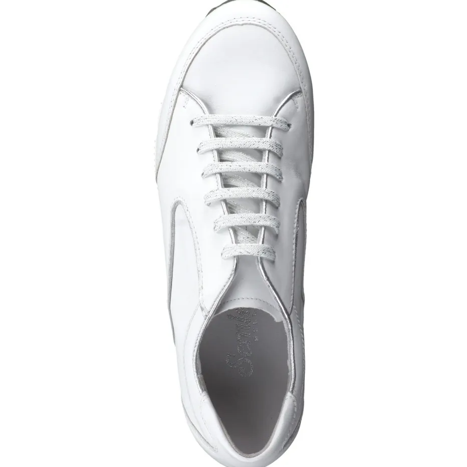 Damen Semler – Sneaker aus Kalbleder in Offwhite