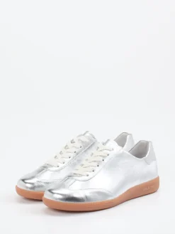 Damen Semler – Sneaker aus Metallicleder silberfarben