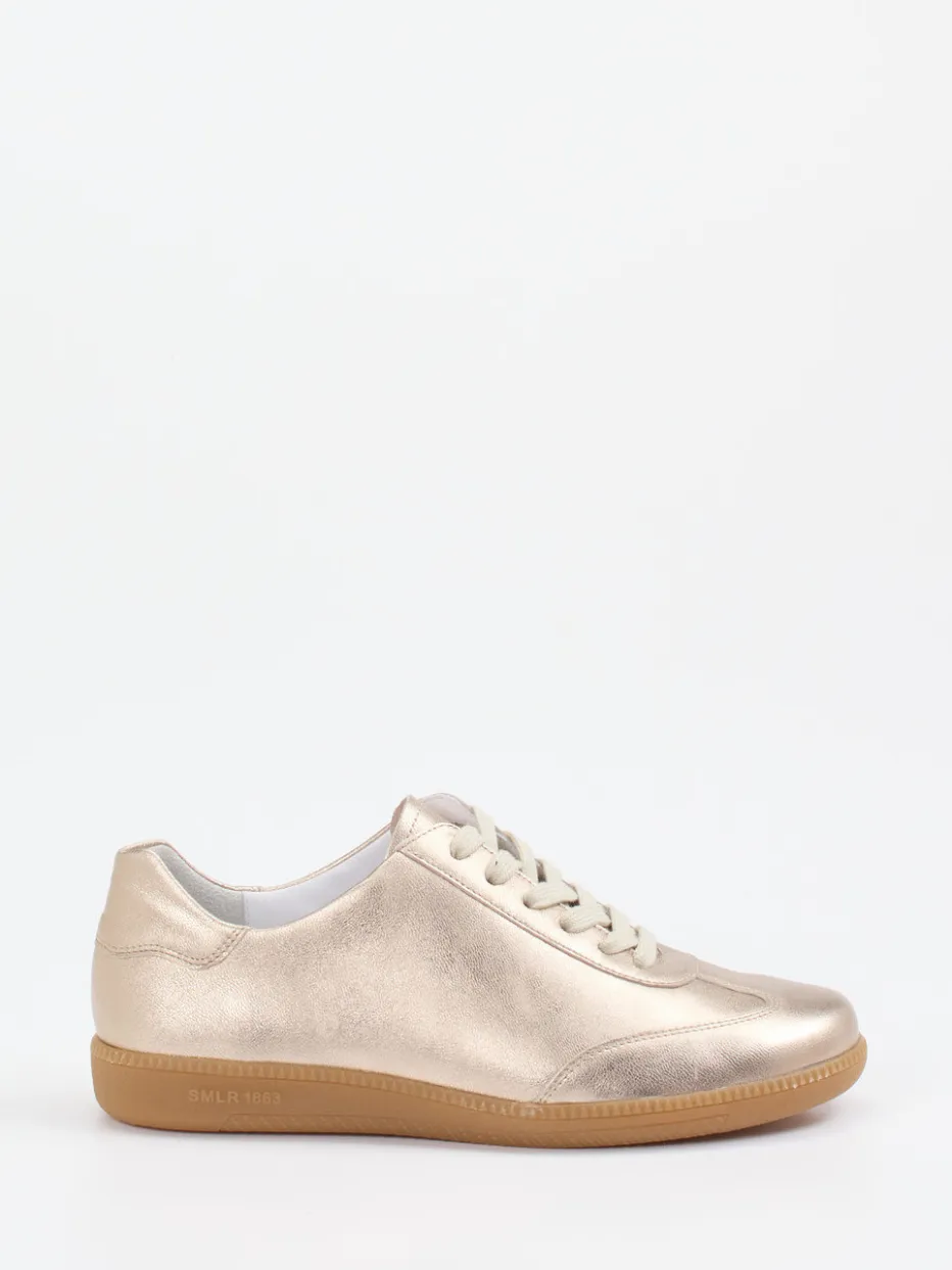 Damen Semler – Sneaker aus Metallicleder in Champagner
