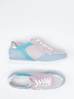 – Sneaker aus Veloursleder in Pastell-Mix*Semler Outlet