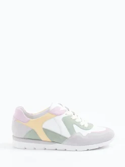 Damen Semler – Sneaker aus Veloursleder in Pastelloptik