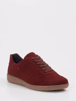– Sneaker aus Veloursleder in Bordeaux*Semler Best