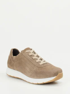 Damen Semler – Sneaker aus Veloursleder in Sandbeige