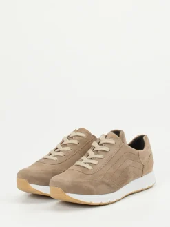 Damen Semler – Sneaker aus Veloursleder in Sandbeige