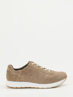 Damen Semler – Sneaker aus Veloursleder in Sandbeige