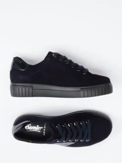 Damen Semler – Sneaker aus Veloursleder Dunkel