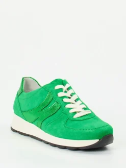 – Sneaker aus Veloursleder in Smaragd*Semler Discount