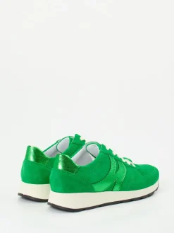 – Sneaker aus Veloursleder in Smaragd*Semler Discount