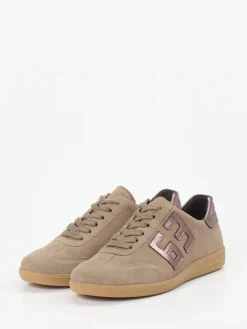 – Sneaker aus Veloursleder in Sandbeige*Semler Hot