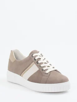 Damen Semler – Sneaker aus Veloursleder in Taupe