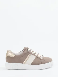 Damen Semler – Sneaker aus Veloursleder in Taupe