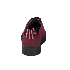 – Sneaker aus Veloursleder in Bordeaux*Semler Online