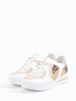 Damen Semler – Sneaker aus Velourleder mit Leopardenmuster