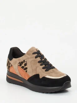 – Sneaker aus Veloursleder mit Leopardmuster*Semler Hot
