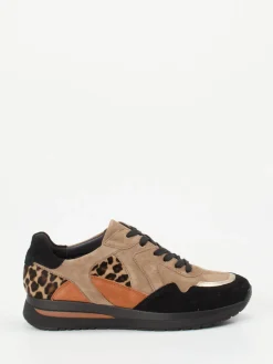 – Sneaker aus Veloursleder mit Leopardmuster*Semler Hot