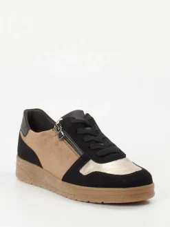 Damen Semler – Sneaker aus Veloursleder cognacfarben