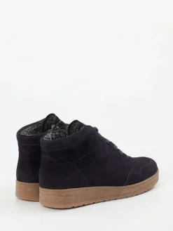 Damen Semler – Sneaker-Boots aus Veloursleder Dunkel