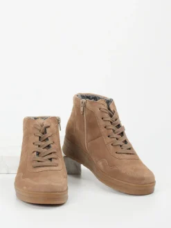 – Stiefelette aus Veloursleder sandbeige*Semler Best