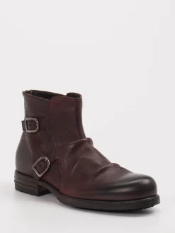 Herren Shoto – Biker-Boots aus Leder Dunkel