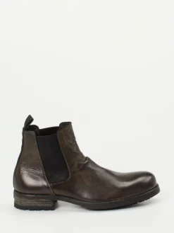 Herren Shoto – Chelsea Boots aus Hirschleder dunkel