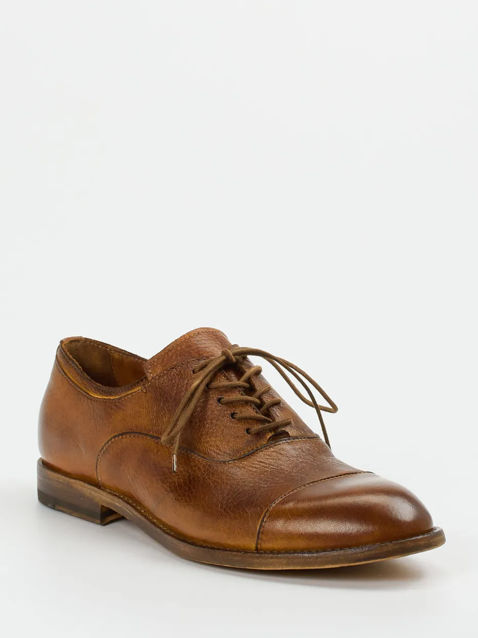 Herren Shoto – Derby-Schnürschuh aus Elchleder Cognac