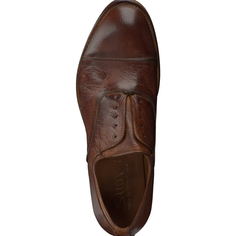 Herren Shoto – Derby-Schnürschuh aus Elchleder Cognac