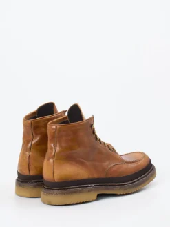 Herren Shoto – Schnürboots aus Cordovan-Pferdeleder cognac