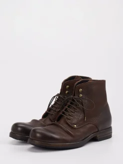 – Schnürboots aus Kalbleder Dunkel*Shoto Online