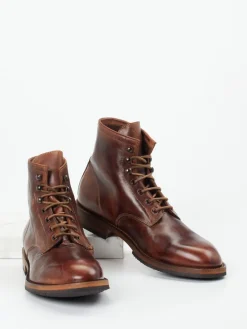 – Schnürstiefel aus Pferdeleder kastanien*Shoto