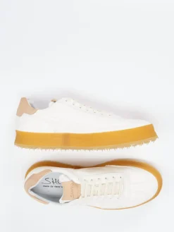 Herren Shoto – Sneaker aus Büffelleder in Creme