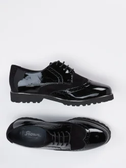 – Brogues aus Lackleder und Veloursleder*Sioux Sale