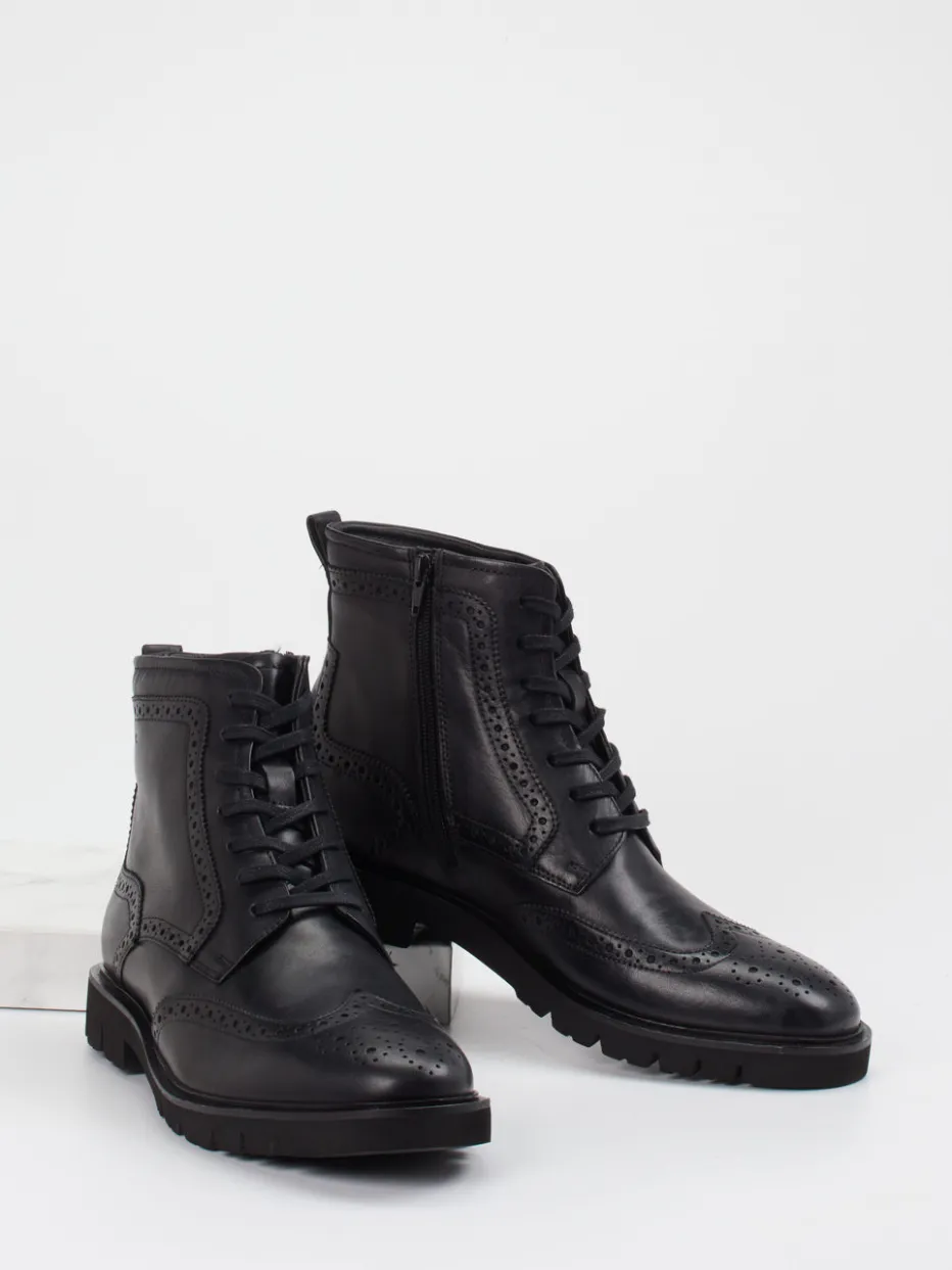 Herren Sioux – Brogue-Stiefelette aus Kalbleder