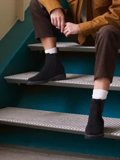 Damen Sioux – Chelsea Boots aus Veloursleder