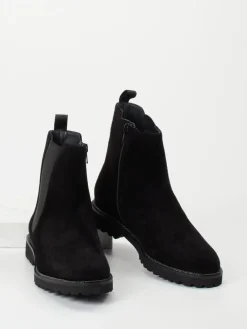 Damen Sioux – Chelsea Boots aus Veloursleder