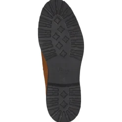 Damen Sioux – Chelsea Boots aus Veloursleder cognacfarben