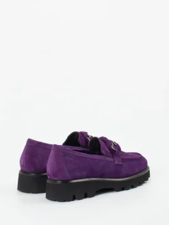 – Chunky Loafer aus Veloursleder Violett*Sioux Discount