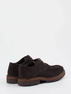 Herren Sioux – Derby-Schnürschuh aus Veloursleder dunkel