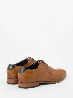 Herren Sioux – Derby-Schnürschuh aus Kalbleder cognac