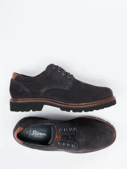 – Derby-Schnürschuh aus Veloursleder Anthrazit*Sioux Online