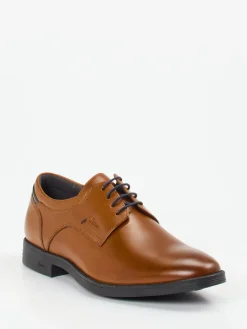 Herren Sioux – Derby-Schnürschuh aus Kalbleder cognac