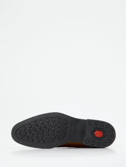 Herren Sioux – Derby-Schnürschuh aus Kalbleder cognac