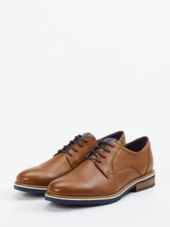 – Derby-Schnürschuh aus Kalbleder Cognac*Sioux Sale