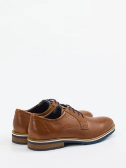 – Derby-Schnürschuh aus Kalbleder Cognac*Sioux Sale