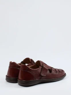 Herren Sioux – Herrensandale aus Kalbleder kastanien