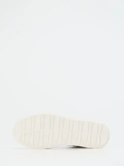 Damen Sioux – High-Top Sneaker aus Metallicleder Offwhite