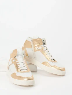 – High-Top Sneaker aus Metallicleder*Sioux Sale